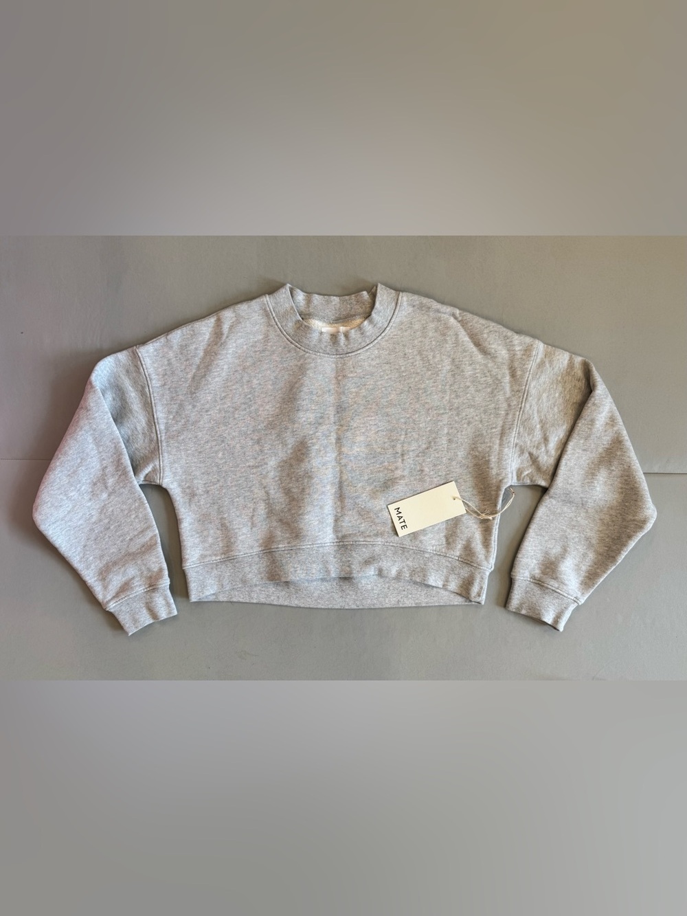 MATE the Label Fleece Cropped Sweatshirt (Size S)